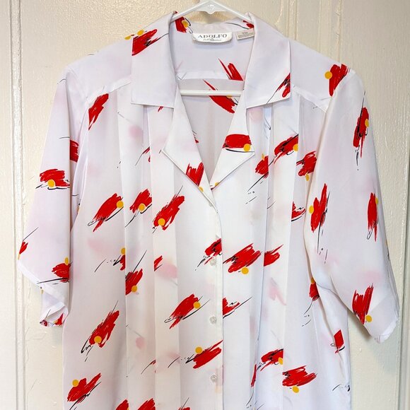 Vintage Printed Blouse - Picture 1 of 3